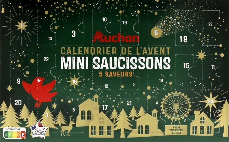 Calendrier De L aventMini Saucissons 5 Saveurs Auchan 1 Pi ce