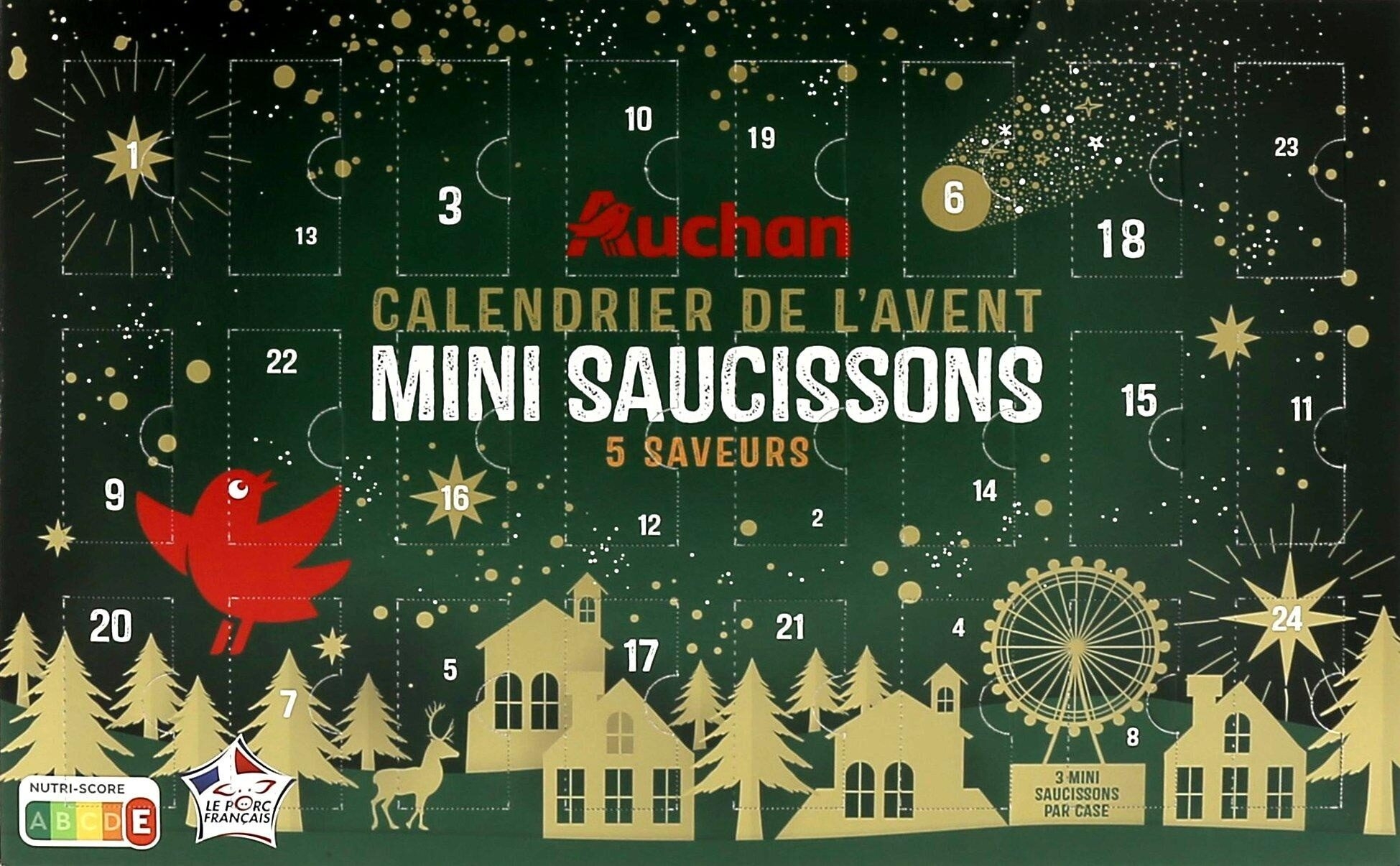 Calendrier De L aventMini Saucissons 5 Saveurs Auchan 1 Pi ce
