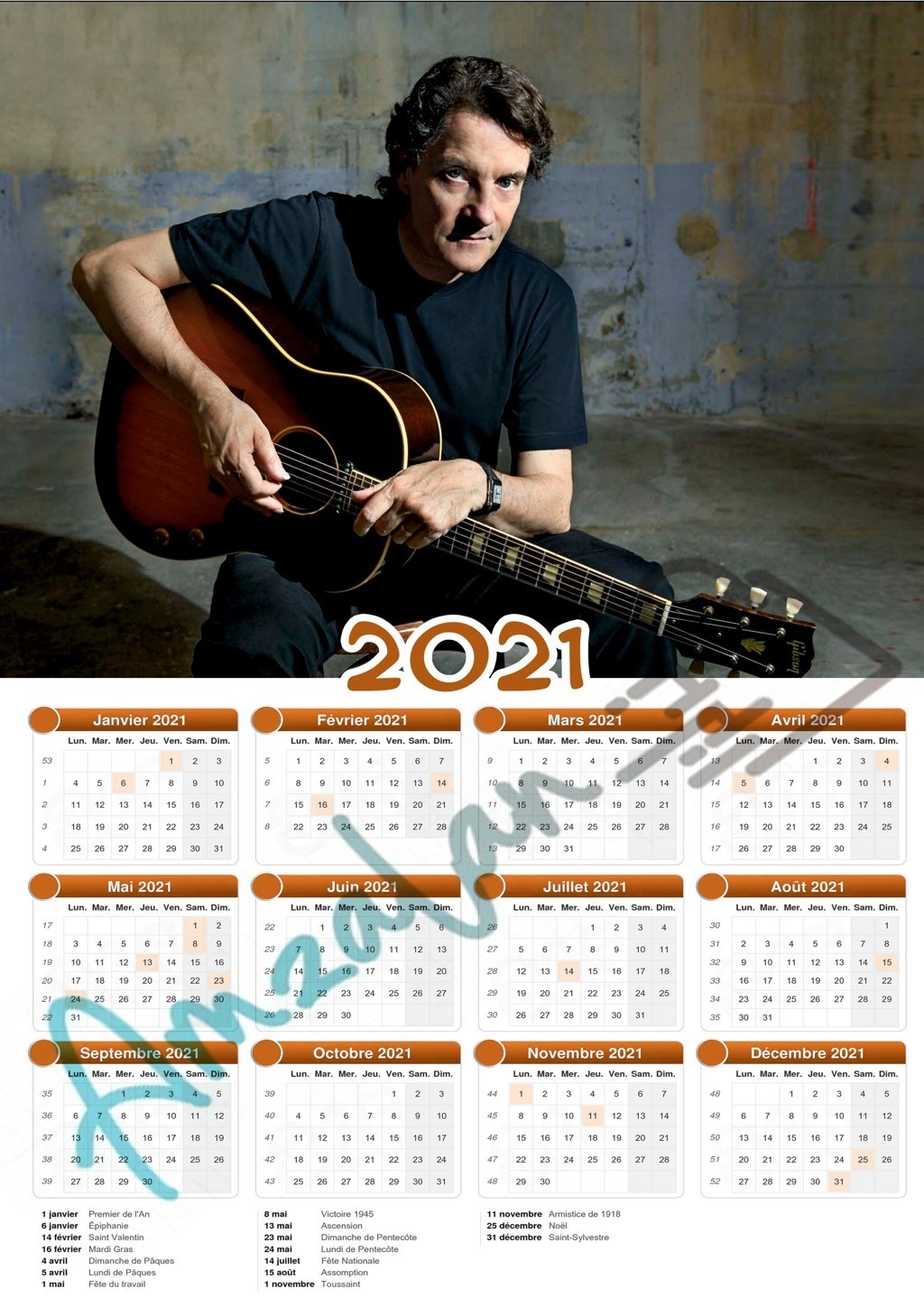 Calendrier De Naissance Ou 2024 DECO STAR FLORENT PAGNY AMZALAN