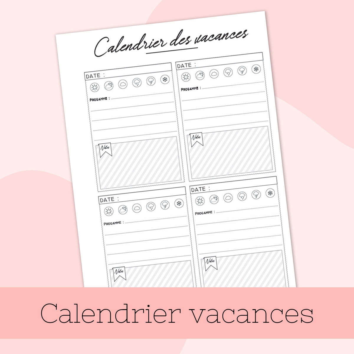 Calendrier Des Vacances Imprimer Soi m me Make Your Bullet