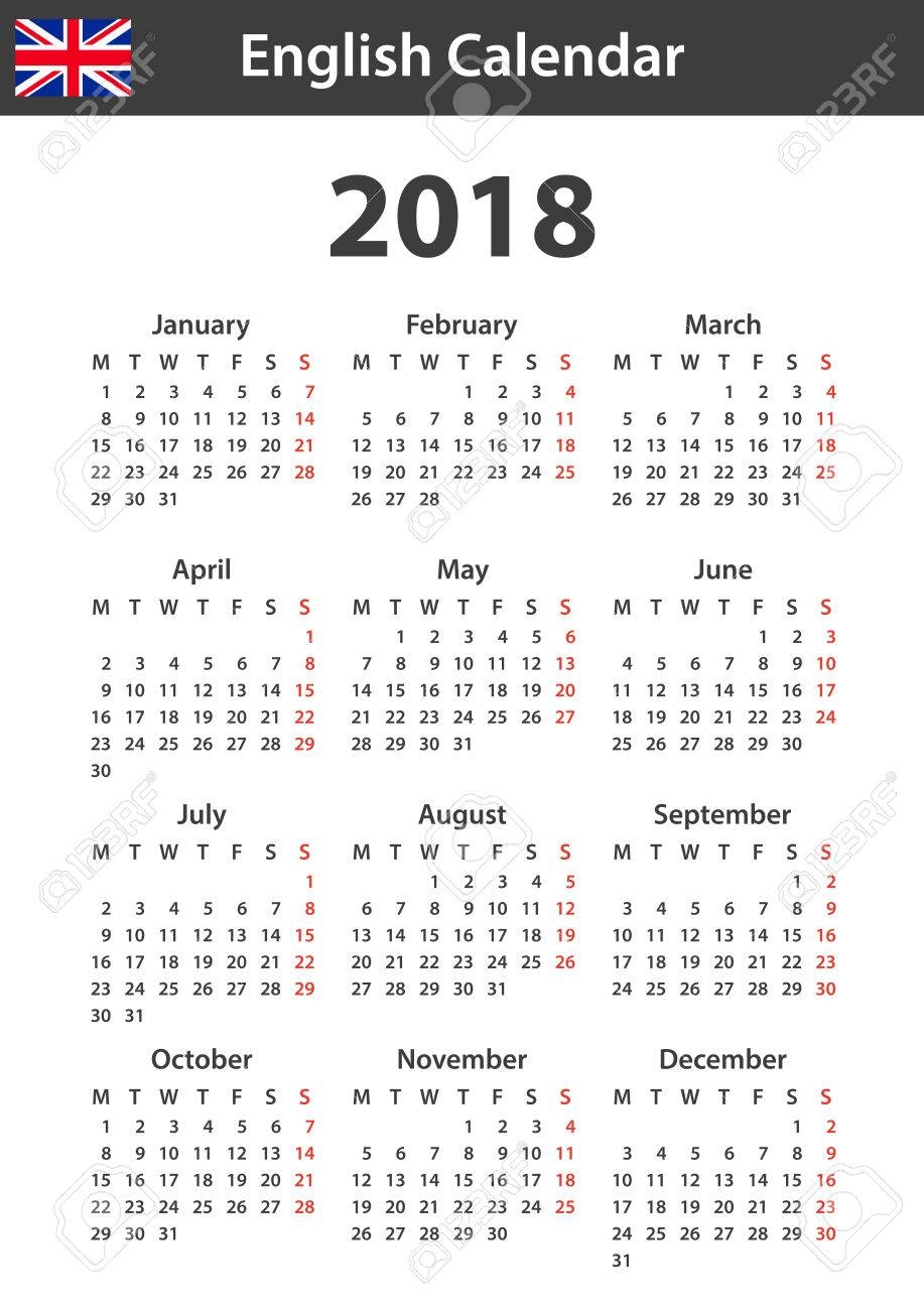 Calendrier En Anglais Pour 2018 Calendrier Agenda Ou Mod le De Journal La Semaine Commence Le Lundi Clip Art Libres De Droits Svg Vecteurs Et Illustration Image 84214462 Calendrier En Anglais Pour 2018 Calendrier Agenda Ou Mod le De Journal La Semaine Commence Le Lundi Clip Art Libres De Droits Svg Vecteurs Et Illustration Image 84214462
