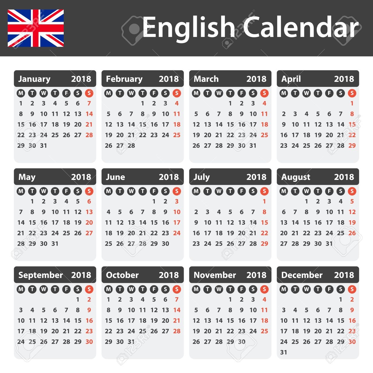 Calendrier En Anglais Pour 2018 Calendrier Agenda Ou Mod le De Journal La Semaine Commence Le Lundi Clip Art Libres De Droits Svg Vecteurs Et Illustration Image 84214790 Calendrier En Anglais Pour 2018 Calendrier Agenda Ou Mod le De Journal La Semaine Commence Le Lundi Clip Art Libres De Droits Svg Vecteurs Et Illustration Image 84214790