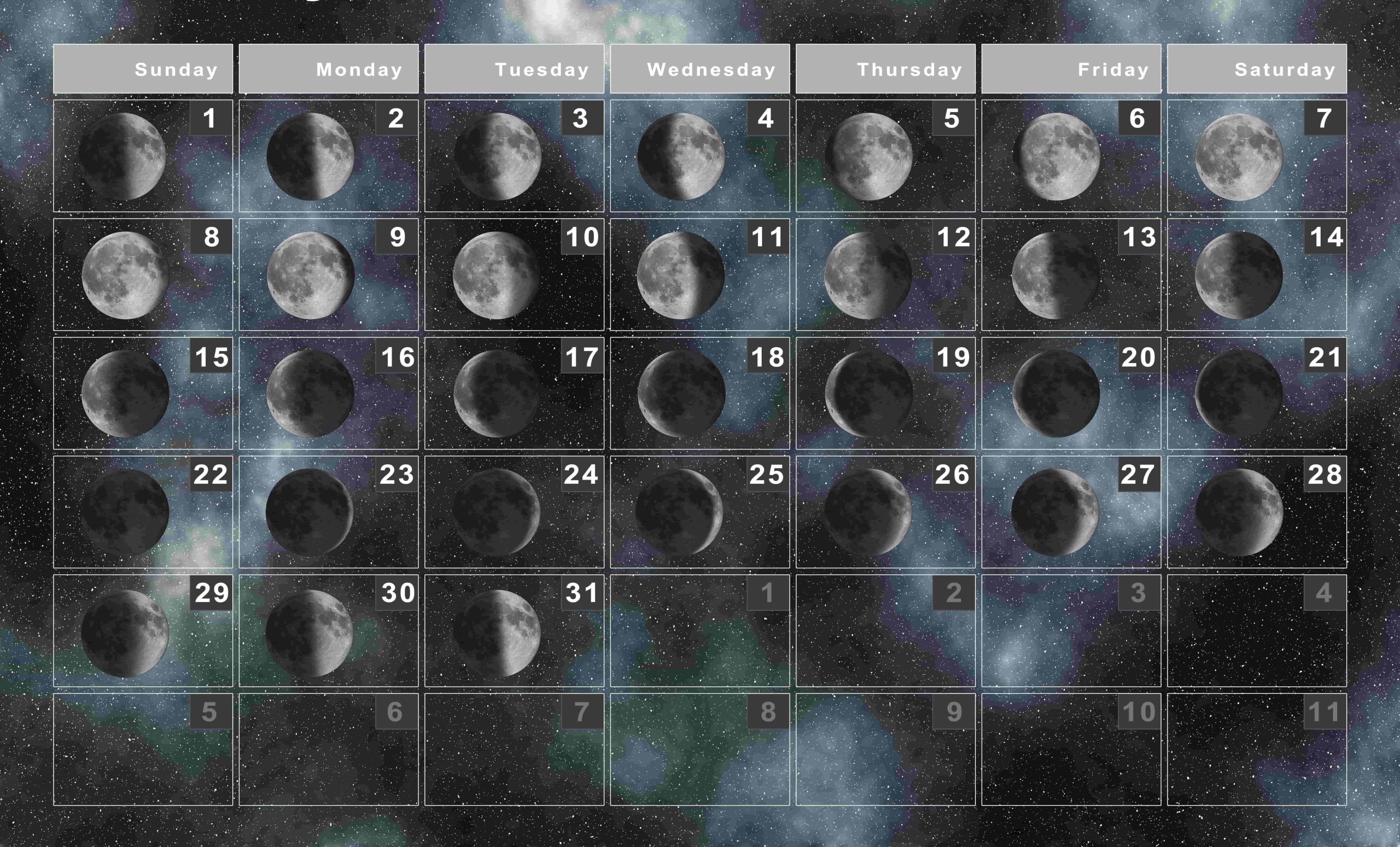 calendrier lunaire cheveux