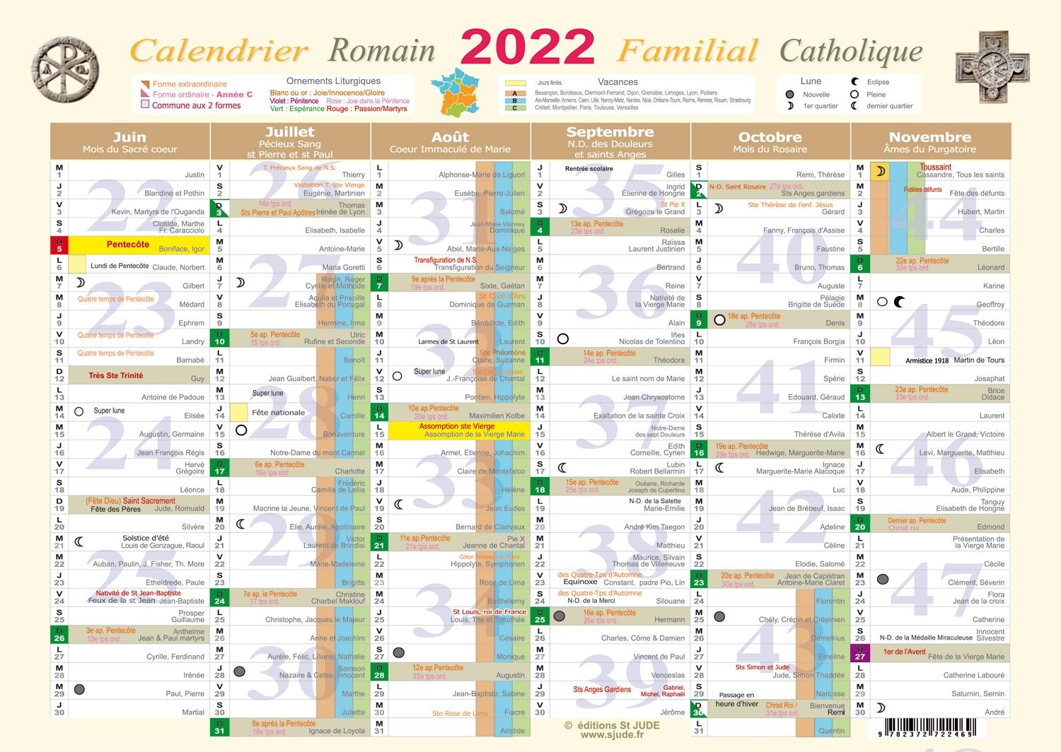 Calendrier Familial Catholique 2022 Grand Format A3 Collectif Librairie Eyrolles Calendrier Familial Catholique 2022 Grand Format A3 Collectif Librairie Eyrolles