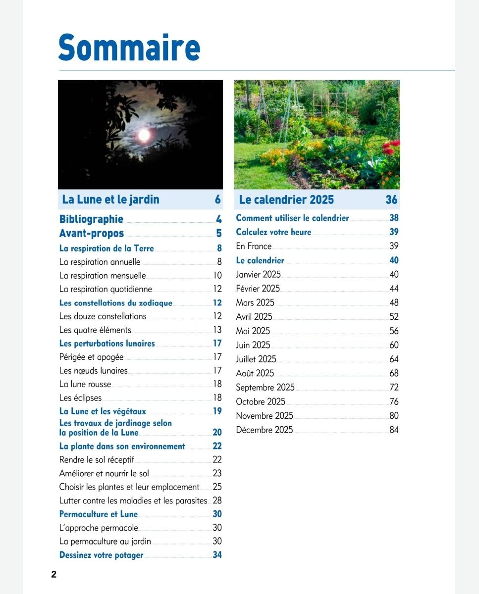 CALENDRIER Jardinez Avec La Lune 2025 Des ditions Rustica