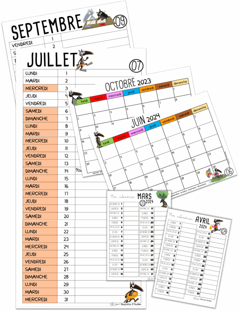 Calendrier Loup 2025 2026