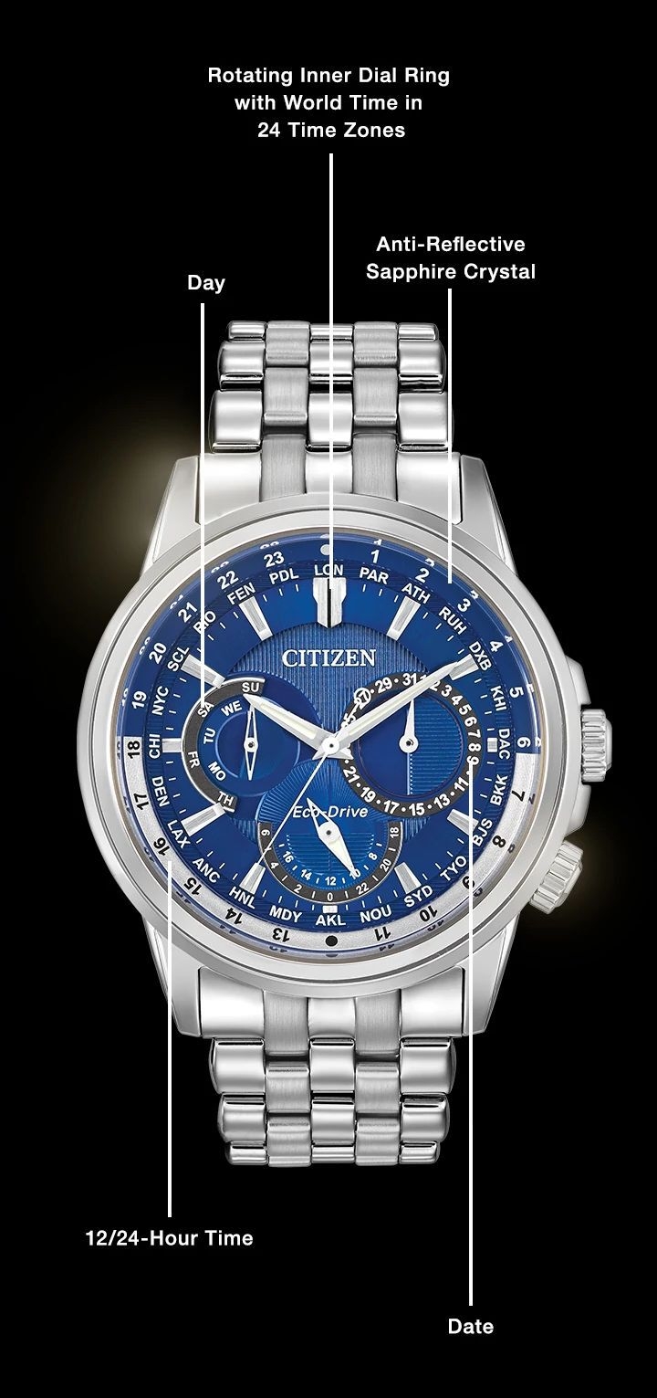 Calendrier Men s Eco Drive BU2021 51L Water Resistant Watch CITIZEN