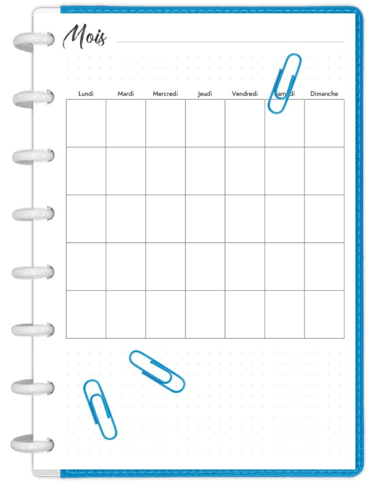Calendrier Mensuel Perp tuel Minimaliste Imprimer Mon Agenda PdF