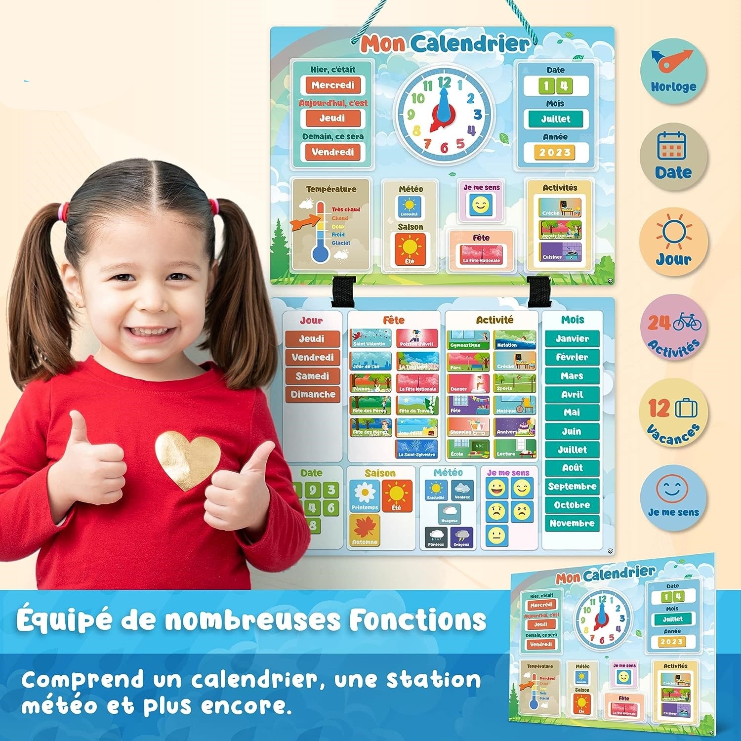 Calendrier Montessori Jouets Montessori