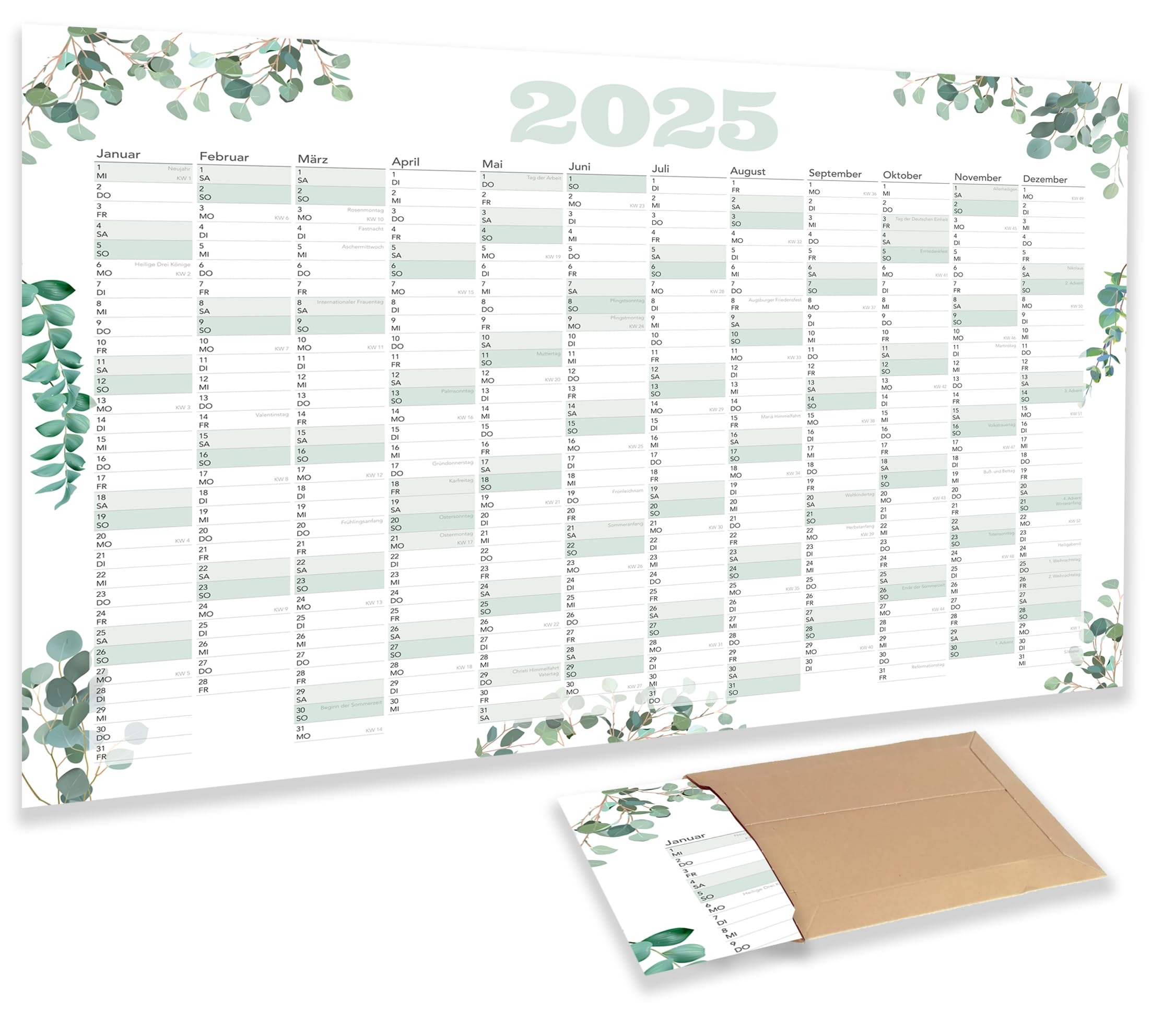 Calendrier Mural 2025 Format A1 Avec Feuilles Avec Jours F ri s Et Semaines Pli Amazon fr Fournitures De Bureau