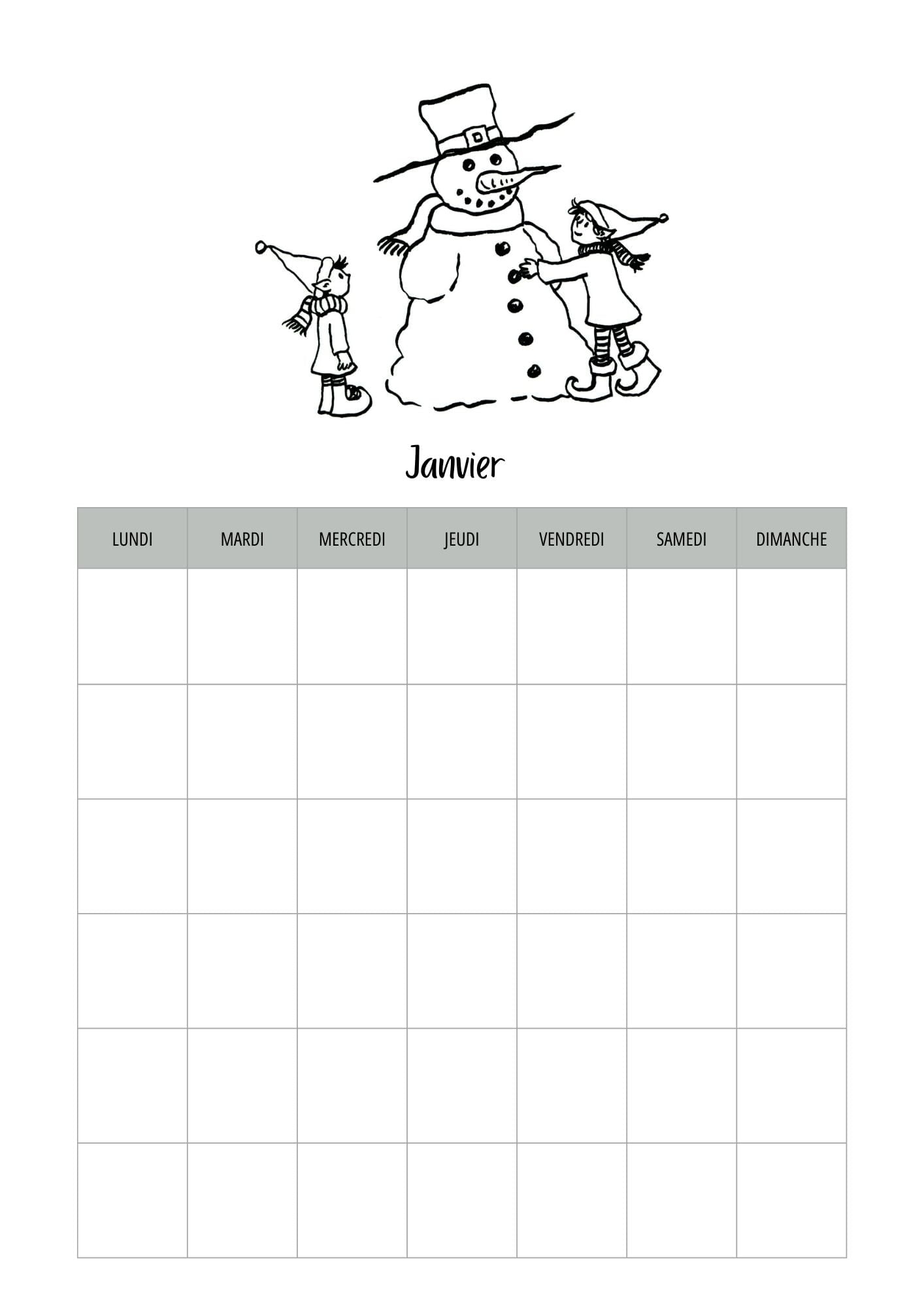 Calendrier Perp tuel Imprimer Les Dessins De La Lutine
