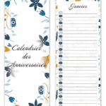 Calendrier Perpetuel Anniversaire Mural Francais Pour Famille Bureau Enfant Blue Amazon fr Fournitures De Bureau