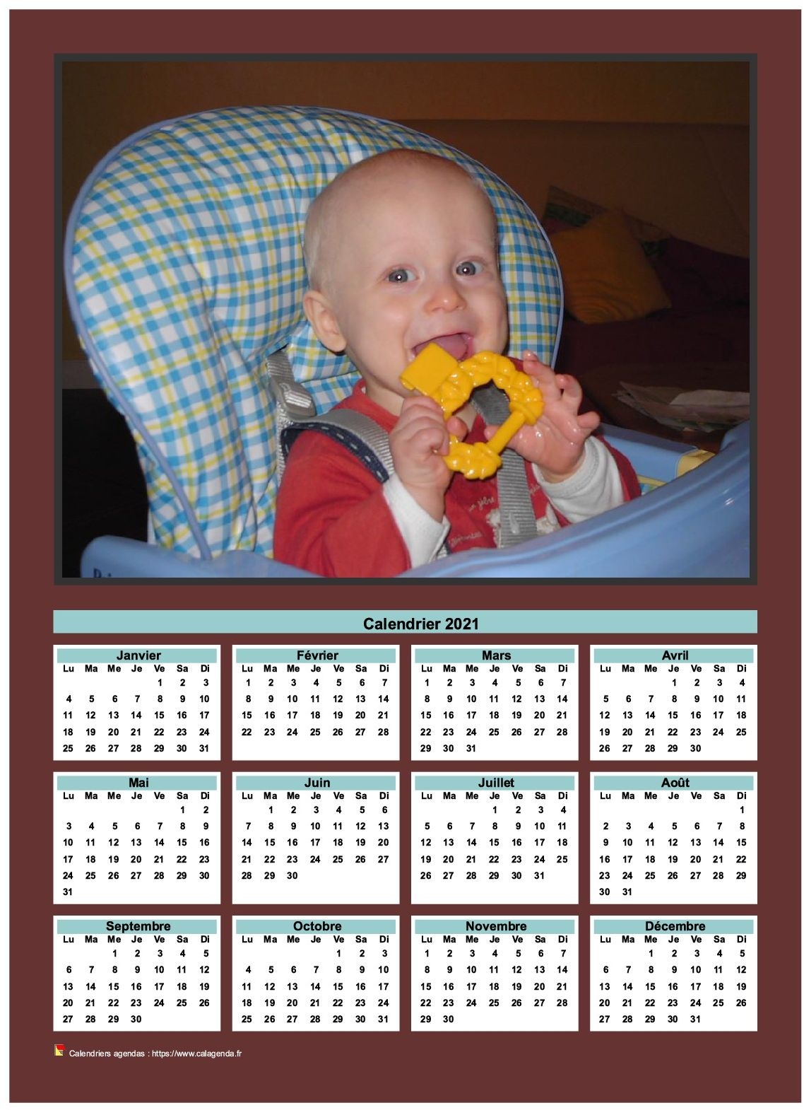 Calendrier Photo 2021