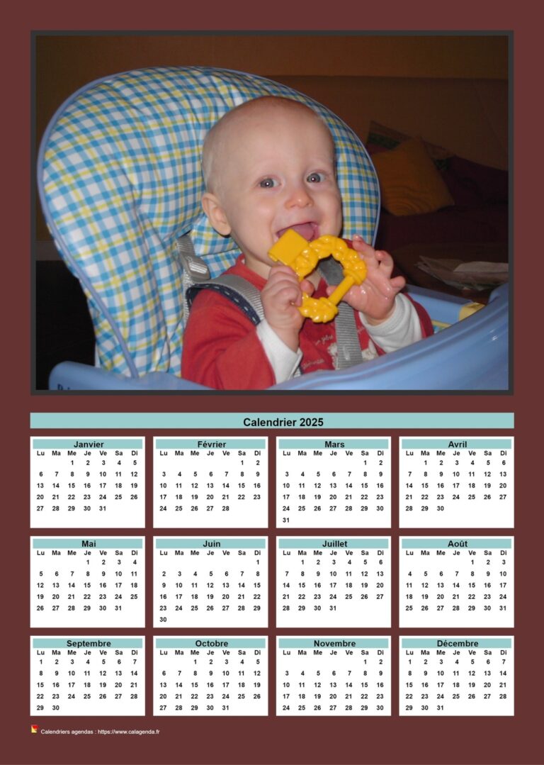 Calendrier Photo 2025