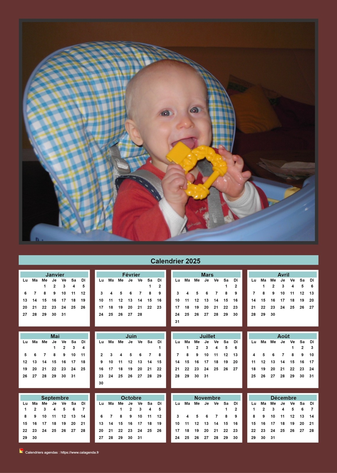Calendrier Photo 2025