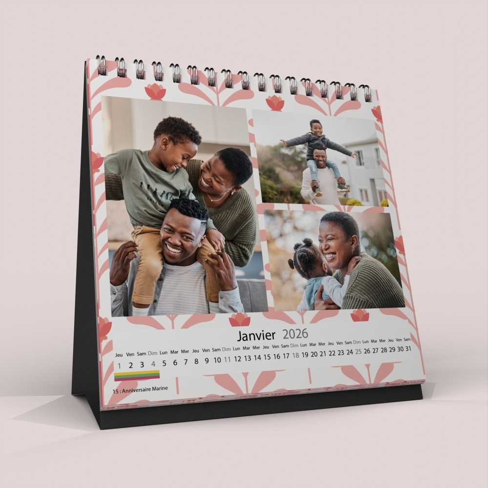 Calendrier Photo De Bureau Personnalis Pivoines
