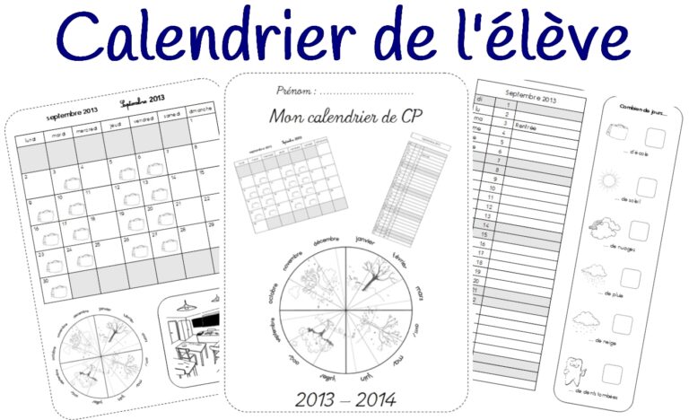 Calendrier Pour L l ve 2025 2026