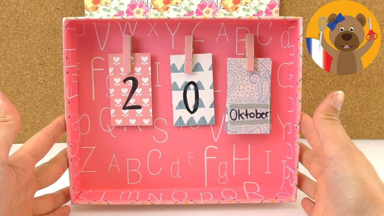 Calendrier Pour Le Bureau Fabriquer Soi m me Super Id e DIY Faire Du Neuf Avec Du Vieux YouTube