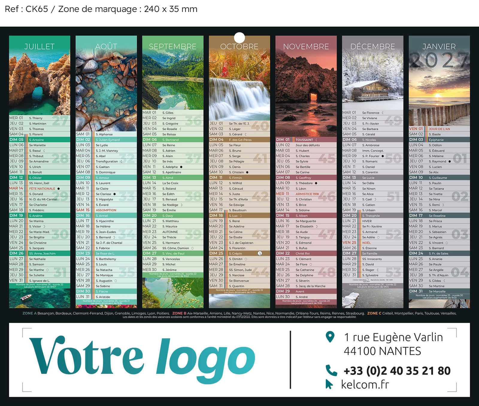 calendrier photo pas cher
