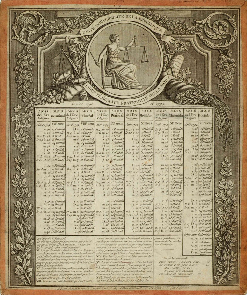 Calendrier R volutionnaire Le Blog De L cole De Boz Calendrier R volutionnaire Le Blog De L cole De Boz