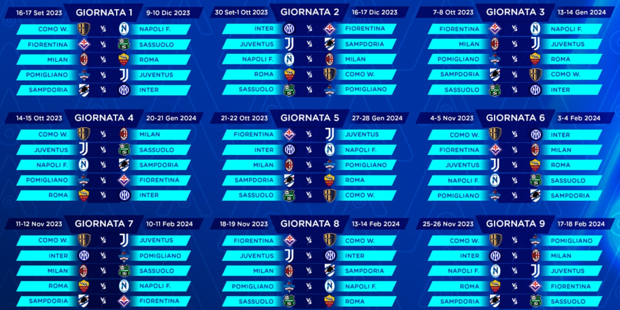 Calendrier S rie A Women D but De La Juve Pomigliano Dates Et R glement 
