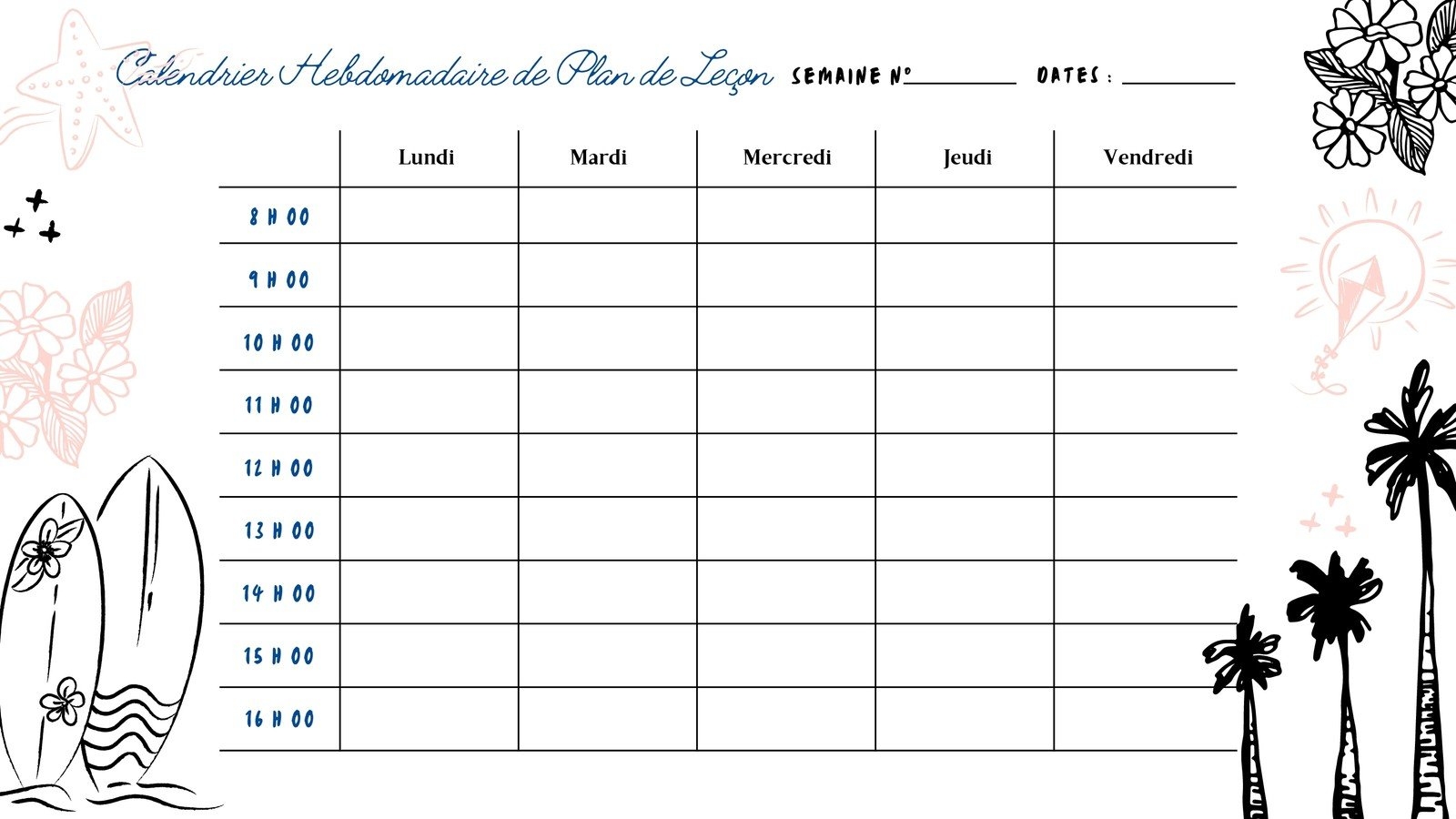 Calendrier Scolaire Mod les Gratuits Personnaliser Canva