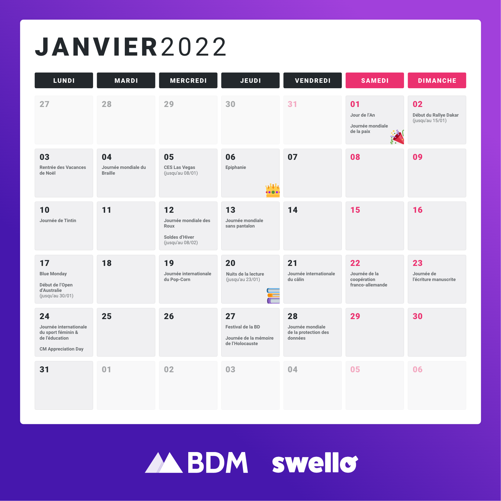 Calendrier Social Media 2022 D couvrez Tous Les Marronniers De L ann e 