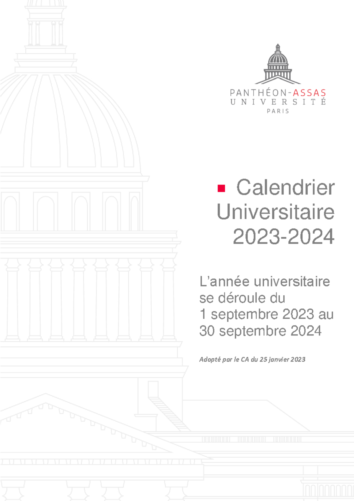 Calendrier Universitaire 2023 2024 Semestres Et Examens Studocu