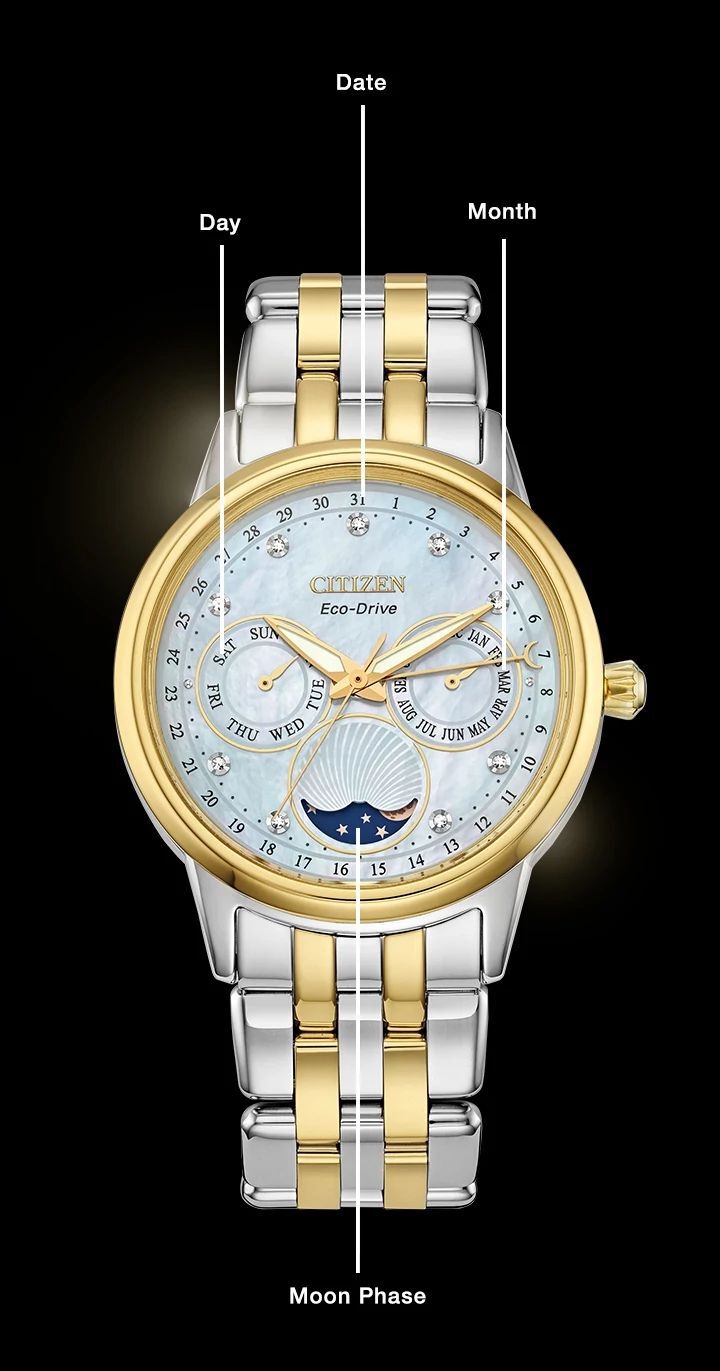 Calendrier White Dial Stainless Steel Bracelet FD0004 51D CITIZEN