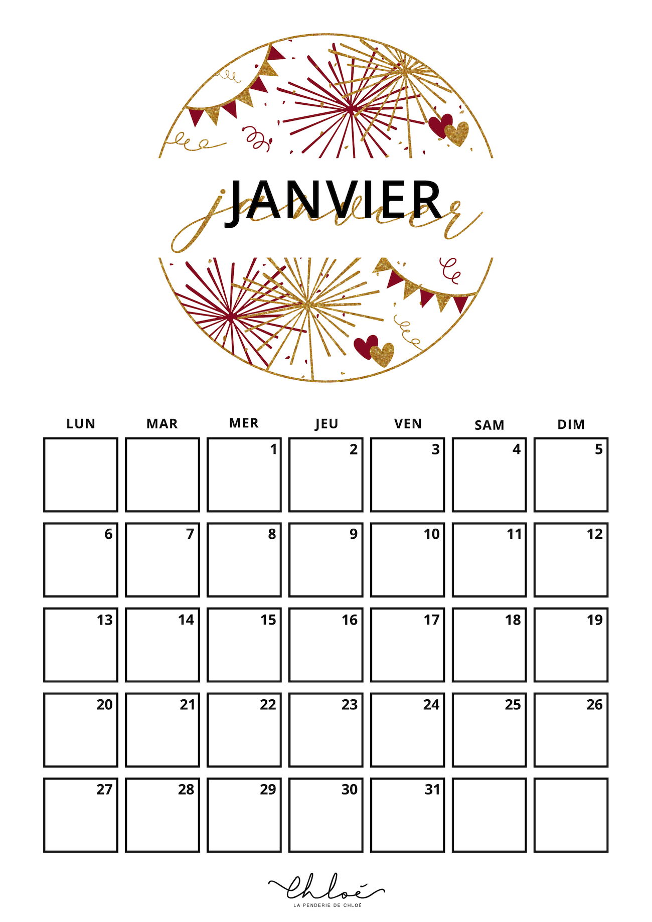 Calendriers 2025 Imprimer Blog Lifestyle La Penderie De Chlo 