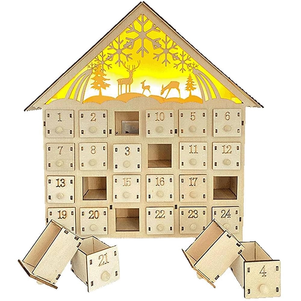 calendrier de l'avent en bois