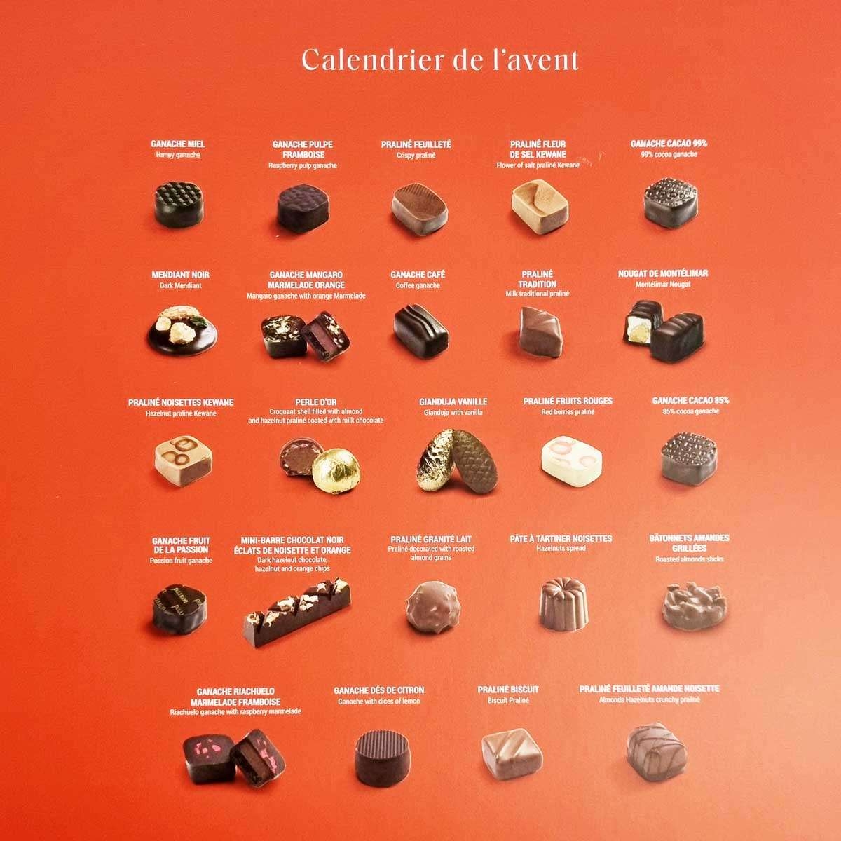 CLUIZEL Calendrier De L Avent Advent Calendar With Chocolates