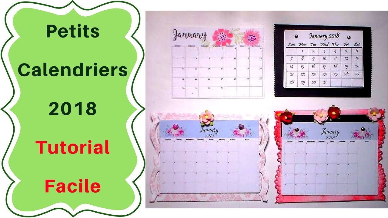 Comment Faire Un Mini Calendrier Tutoriel Facile YouTube