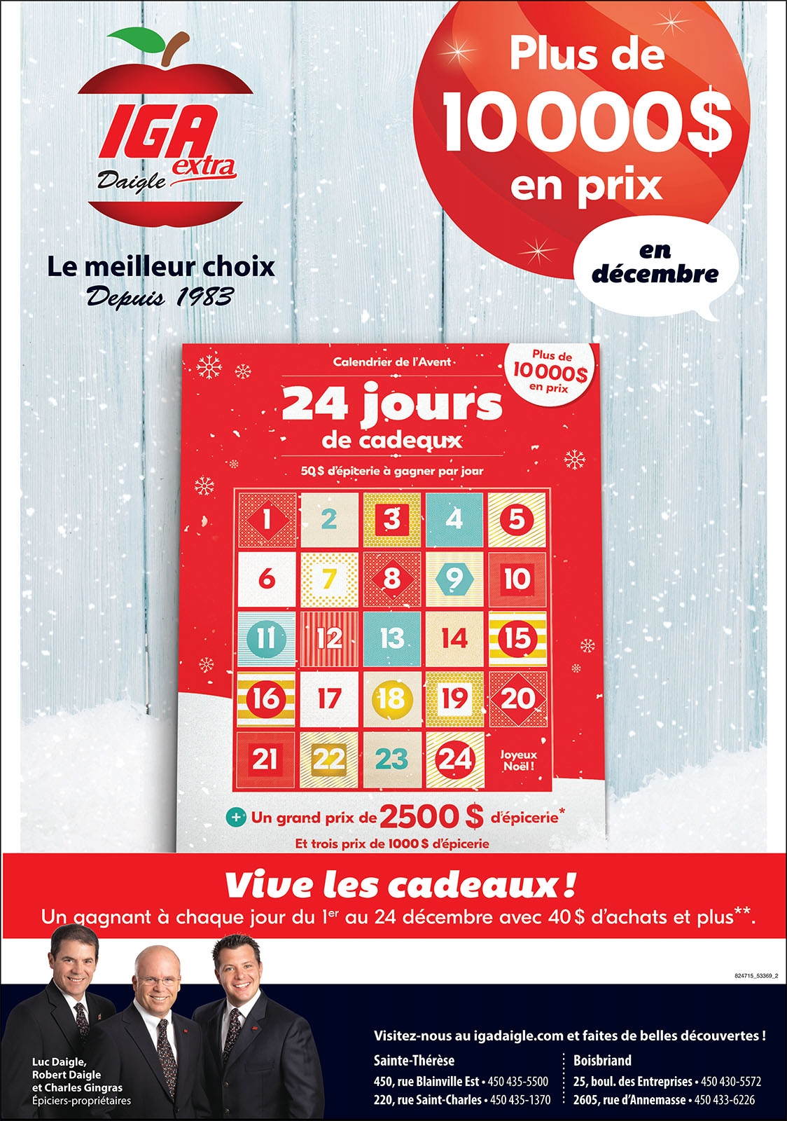 Concours Calendrier De L Avent 24 Jours De Cadeaux Plus De 10 000 En Prix Igadaigle