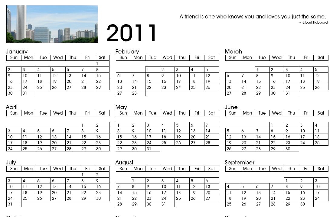 Cr er Gratuitement Un Calendrier 2011