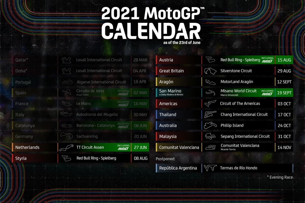 Discover The 2021 MotoGP Calendar Box Repsol