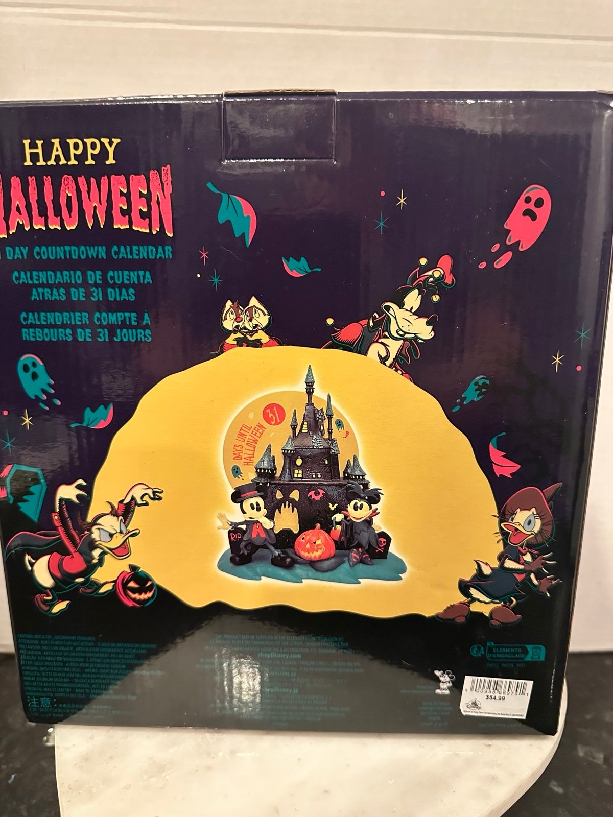 Disney Parks 2023 Mickey Minnie 31 Days Halloween Countdown Spin Calendar