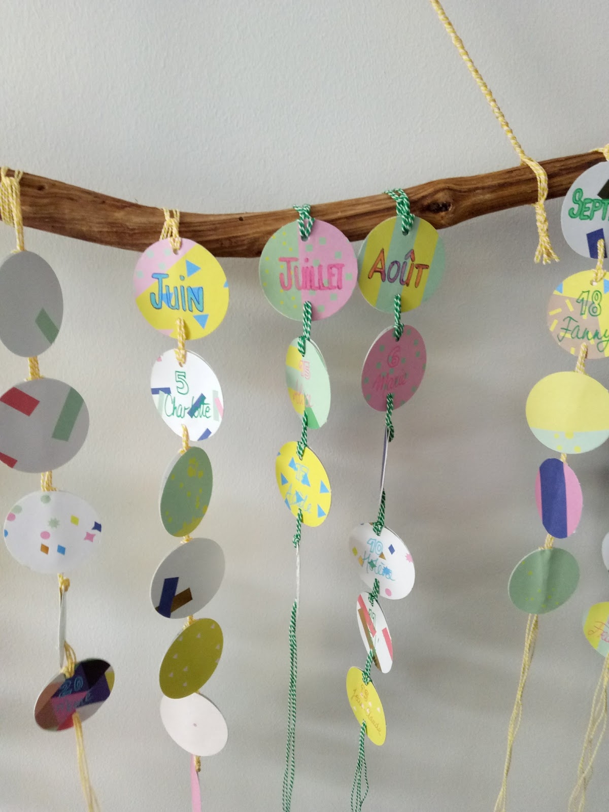 DIY Calendrier Des Anniversaires Version Grand Format