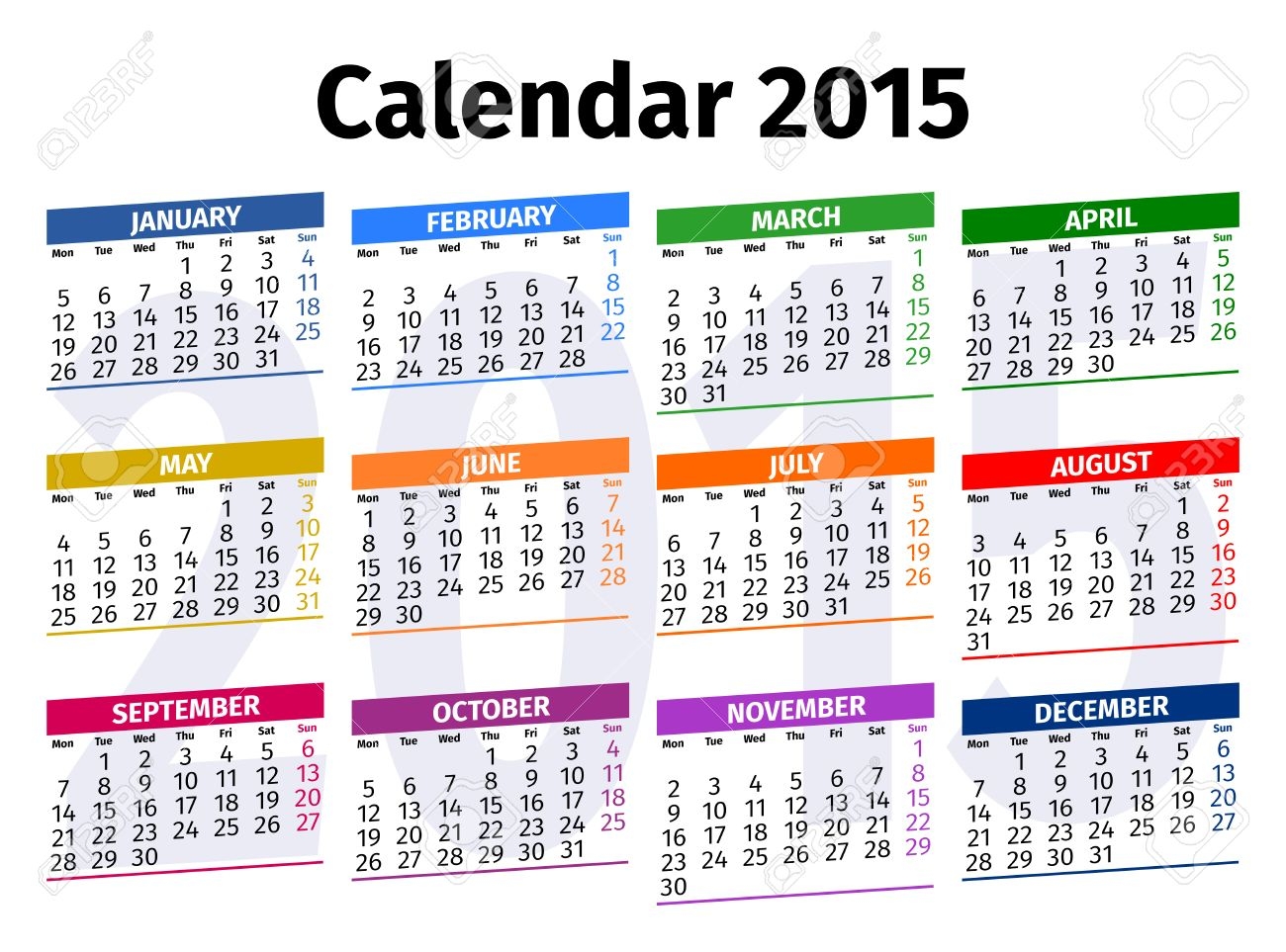 English Calendar For The Year 2015 Type 3 Royalty Free SVG Cliparts Vectors And Stock Illustration Image 31061548 English Calendar For The Year 2015 Type 3 Royalty Free SVG Cliparts Vectors And Stock Illustration Image 31061548