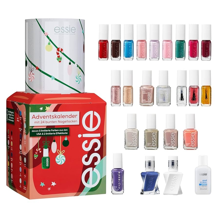 Essie Calendrier De L Avent 2024 24 Pi ces Kit De Vernis Ongles Avec Soin Des Essie Calendrier De L Avent 2024 24 Pi ces Kit De Vernis Ongles Avec Soin Des