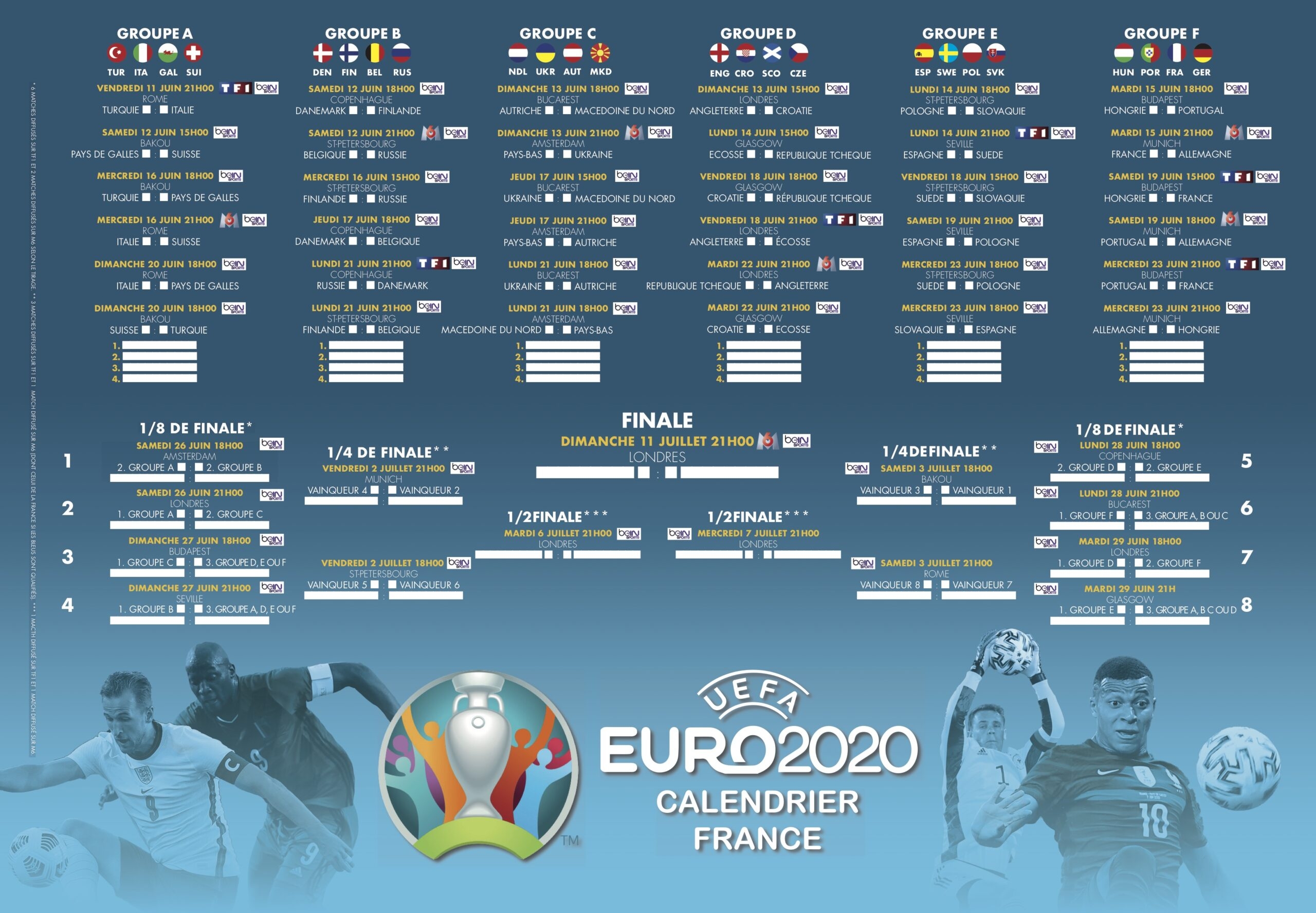 Euro 2021 De Football Tout Le Calendrier Et Les R sultats