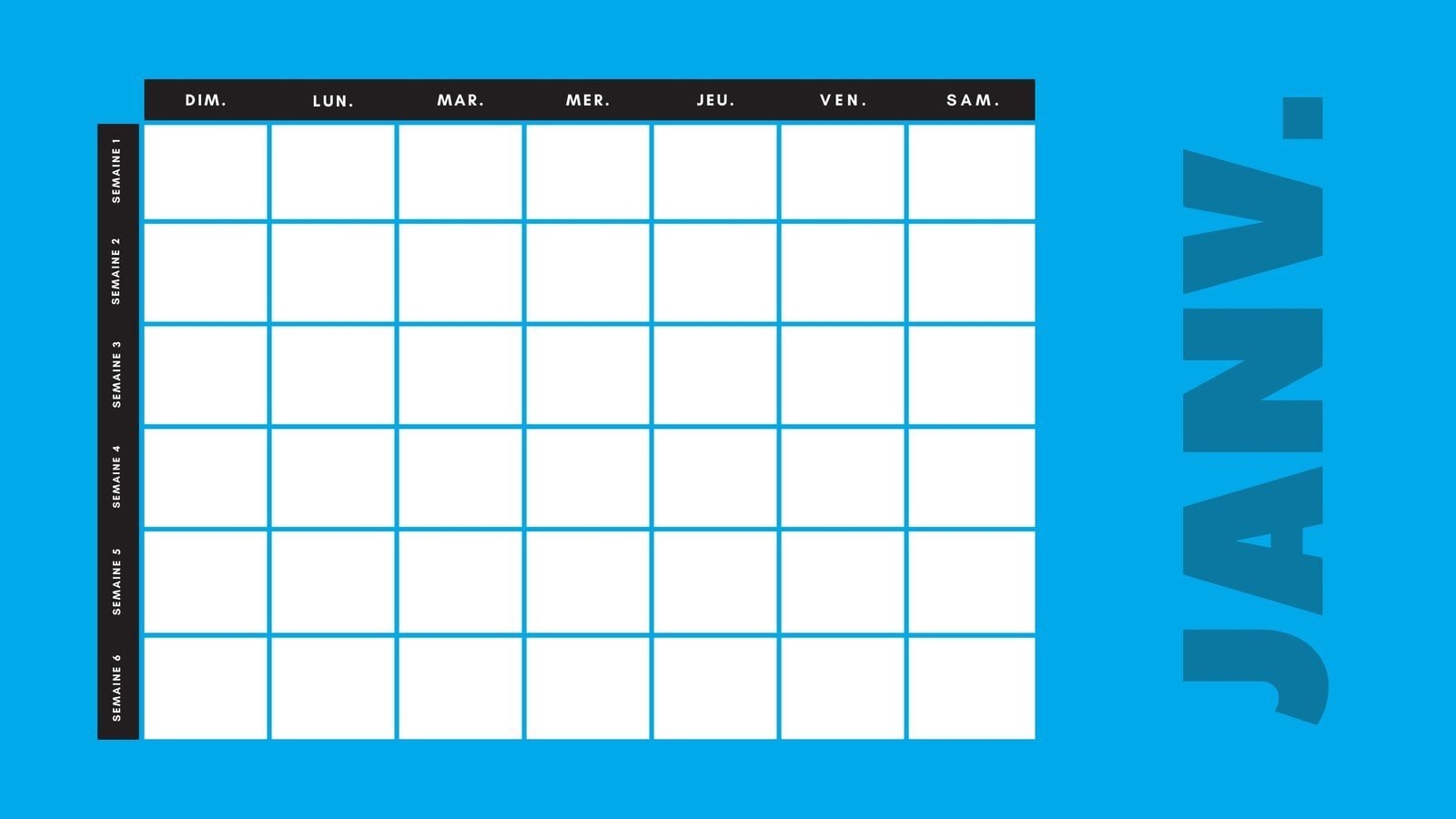 créer son calendrier