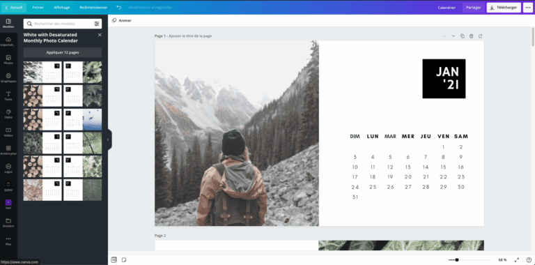 Faire Un Calendrier 2025 Cr er Un Calendrier Gratuitement Canva