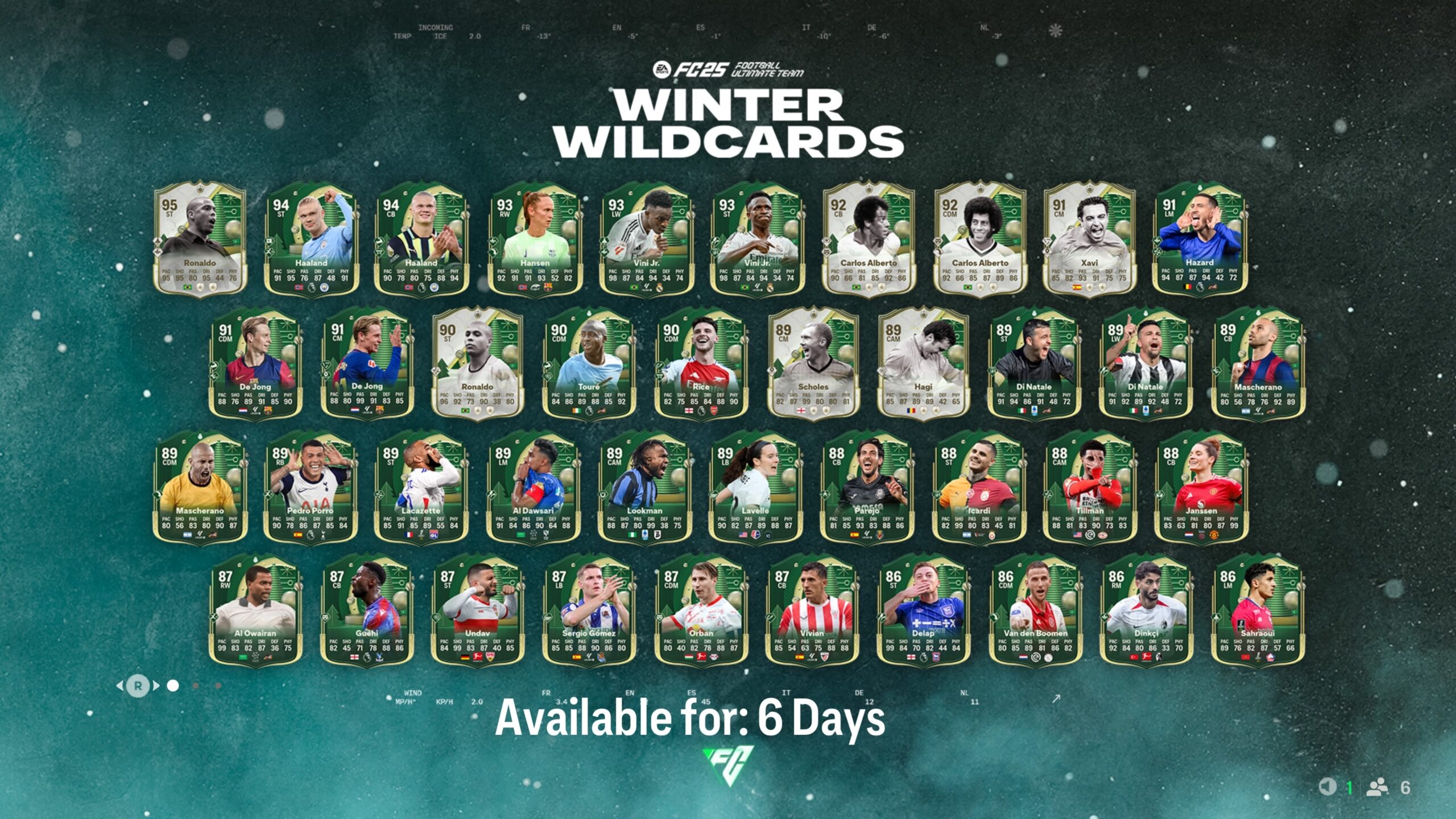 FC 25 Winter Wildcards SBC Calendar And Full Cards List GamesRadar 