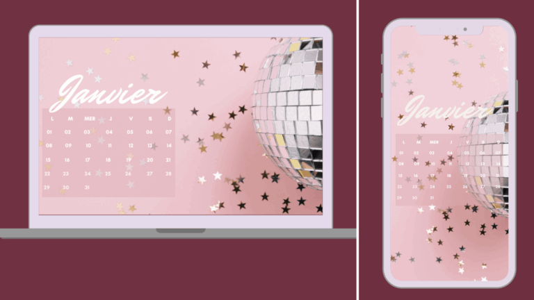 Fond D cran Avec Calendrier Janvier 2024 Ralitsa Dimitrova