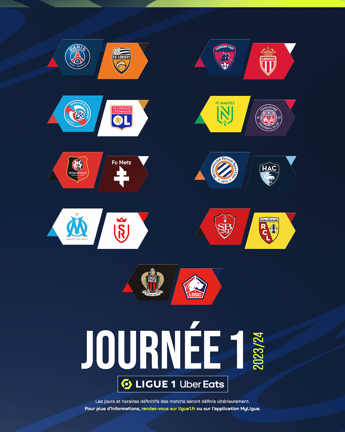 ligue 1 calendrier om