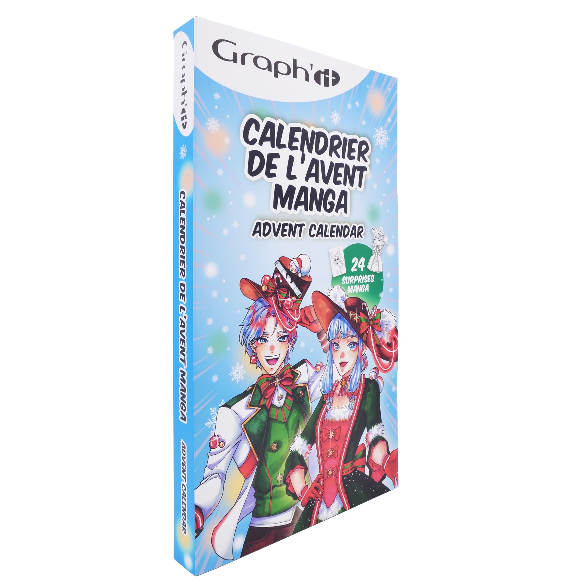 GRAPH IT Manga Advent Calendar 2024 24 Creative Surprises Ideal For Drawing And Manga Enthusiasts For Adults Children Markers Felt Liner Pencil Case Included Girl Boy Gift Amazon be Home Kitchen