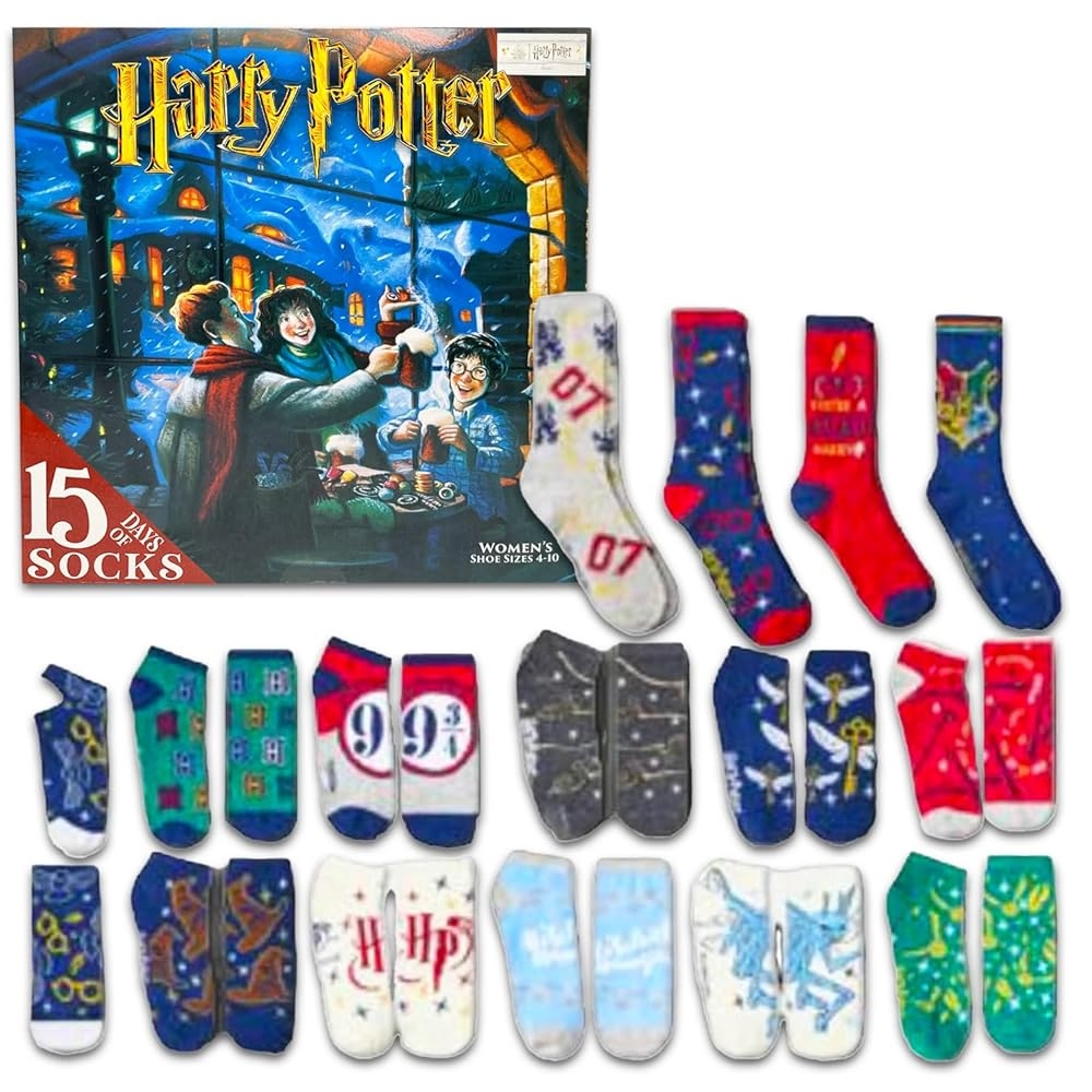calendrier de l'avent harry potter chaussettes
