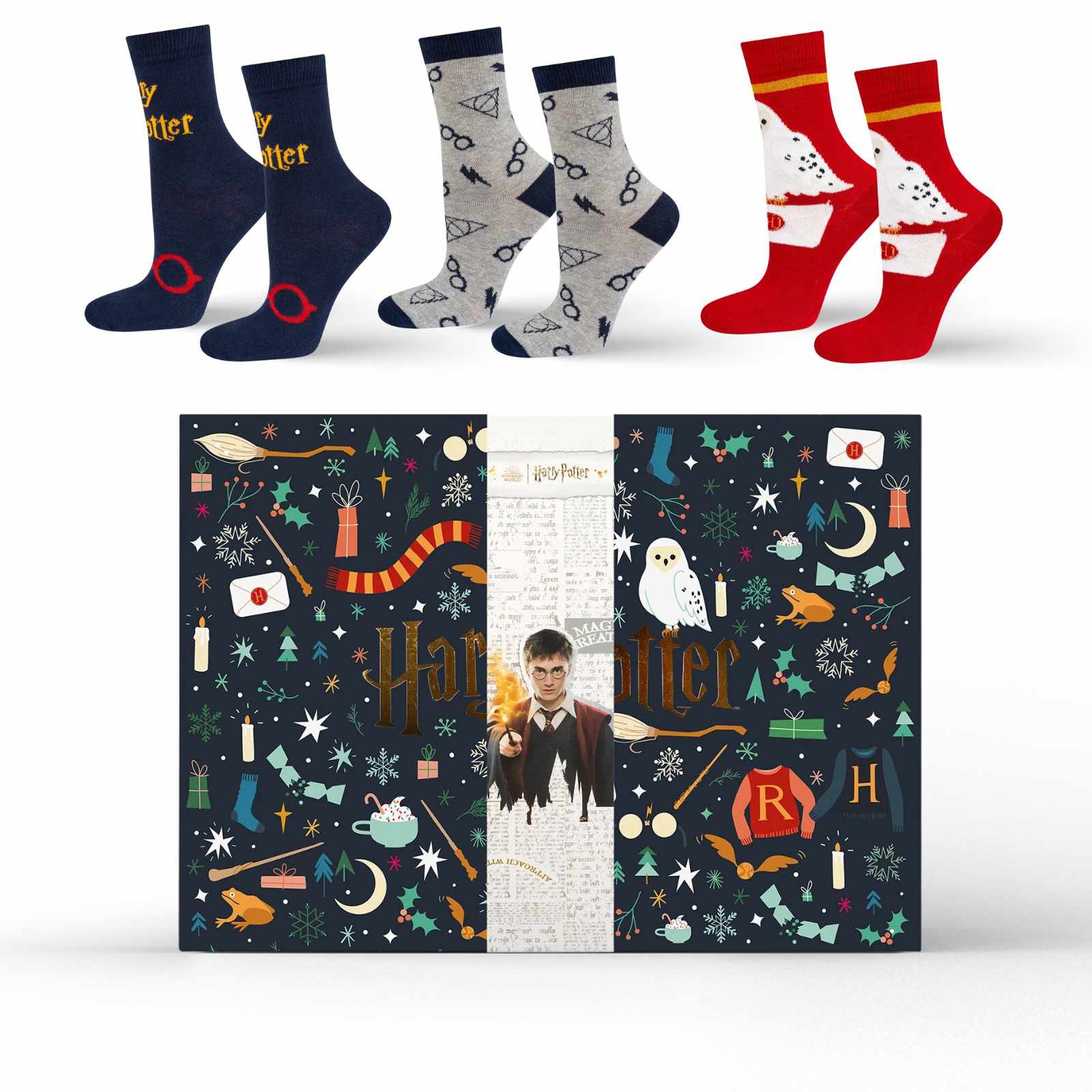 Harry Potter Calendrier De L Avent Lot De 12x Chaussettes Femmes Hommes SOXO 45 99 Boutique En Ligne SOXO