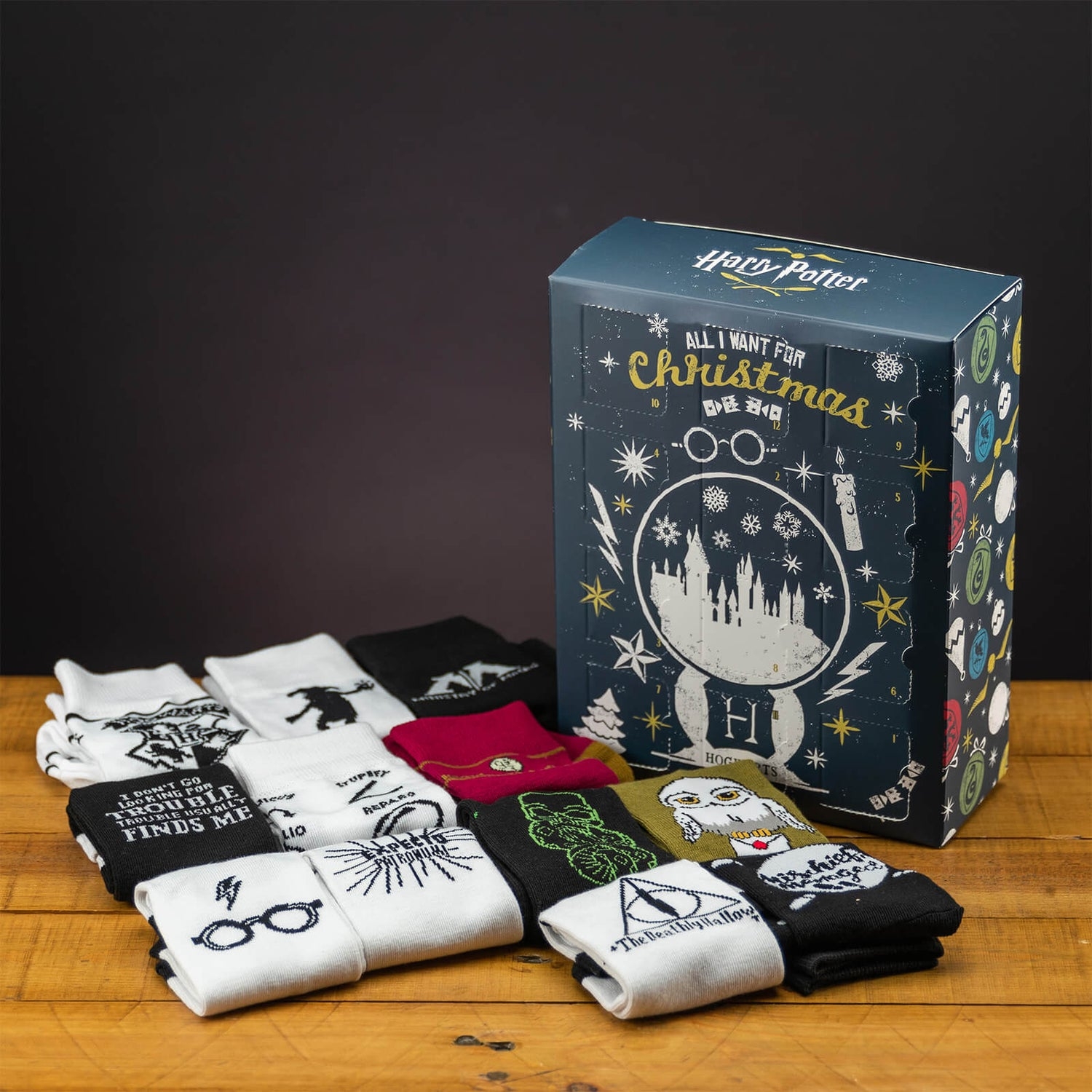 Harry Potter Socks 12 Day Advent Calendar Gifts Zavvi US